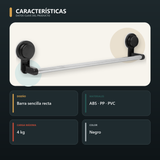 Características principales de toallero de barra sencilla