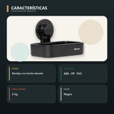 Características principales de jabonera de baño con ventosa