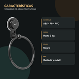 Características principales de toallero de aro con ventosa