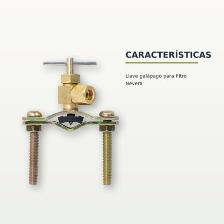 Llave galápago para filtro de nevera