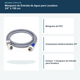 Material y contenido de manguera de entrada de agua para lavadora