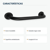 Barra de seguridad antideslizante negra de 35 cm caracter�sticas principales del producto