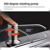 Dispensador De Jabón Para Cocina Metálico Con Cuerpo En Abs - imagen 6