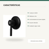 Registro sencillo negro con escudo redondo características verificadas