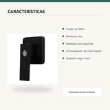 Registro sencillo negro con escudo cuadrado características verificadas