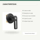 Registro sencillo negro con manija calada características verificadas