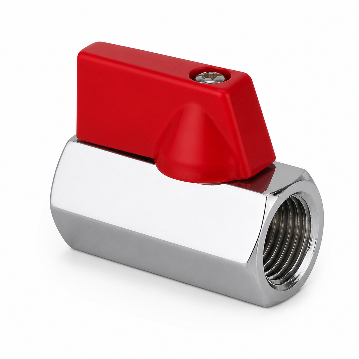 Dos conexiones hembra NPT de mini válvula de bola de 1/4 pulgada