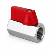 Dos conexiones hembra NPT de mini válvula de bola de 1/4 pulgada