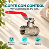 Válvula de Bola Metálica 3/8" - características