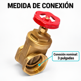 Medida de conexión de la válvula de compuerta TAUMM 0602AA000-T: conexión nominal de 3 pulgadas