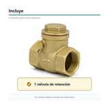 Contenido verificado: una válvula de retención de chapaleta