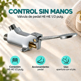 Válvula de pedal HE-HE de 1/2 pulg ficha de características