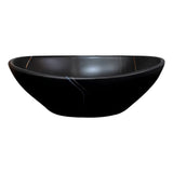 Lavamanos Sobreponer Estadio Negro Mate Veteado 41 x 34 x 14.5 cm | Diseño Moderno Elegante