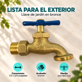 Características de Llave de Jardín Bronce 1/2" x 3/4"