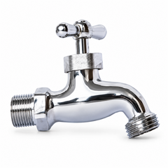 Llave de Jardín Cromada 1/2" x 3/4"