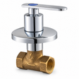 Vista principal de Llave de ducha cromada de 1/2 pulgada con manilla lateral