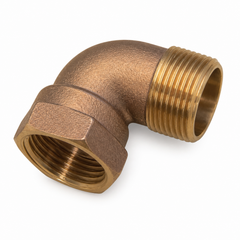 Codo de Bronce Hembra-Macho 3/4"