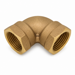 Codo de Bronce Hembra-Hembra de 1 Pulgada a 90 Grados