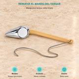 Manija para tanque recto Ariane. Modelo: Tanque recto Ariane. Acabado: Mando cromado. Diseño: Brazo recto.