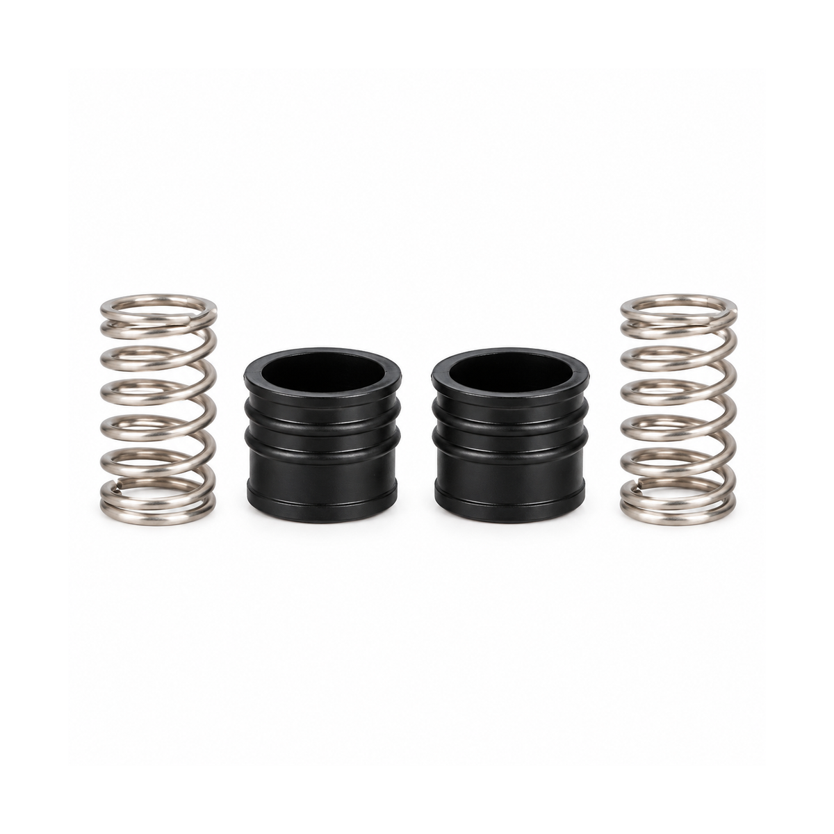 Kit de resortes y sellos x 2 sobre fondo blanco, producto completo.