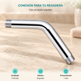 Tubo de diseño angulado. Acabado: Cromado. Diseño: Angulado. Presentación: 1 tubo.