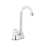 Vista del producto Llave individual para lavaplatos de mesa Aquarius con base plataforma