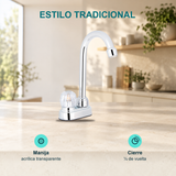 Características de Llave individual para lavaplatos de mesa Aquarius con base plataforma