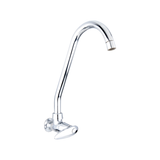 Vista del producto Llave individual para lavaplatos de pared Slim cromada