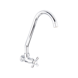 Vista del producto Llave individual para lavaplatos de pared Antius cromada