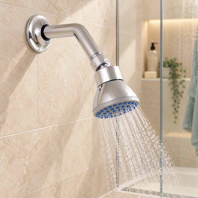 Ambientación de Regadera para ducha Aqua cromada