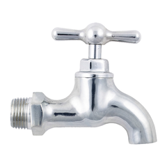 Llave terminal pesada cromada de media pulgada