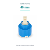 Medida nominal: 40 mm. Cartucho para monocontrol de ducha.