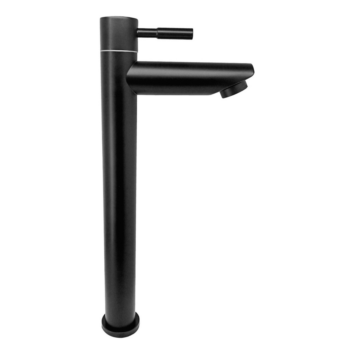 Combo Lavamanos Canoa Negro + Griferia Agua Fria+ Push Negro Negro Brillante