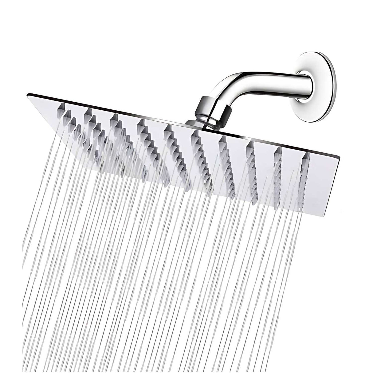 Regadera Cuadrada inoxidable de Lujo 20 cm