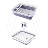 Escurridor Cocina Plegable Compacto Plástico Resistente