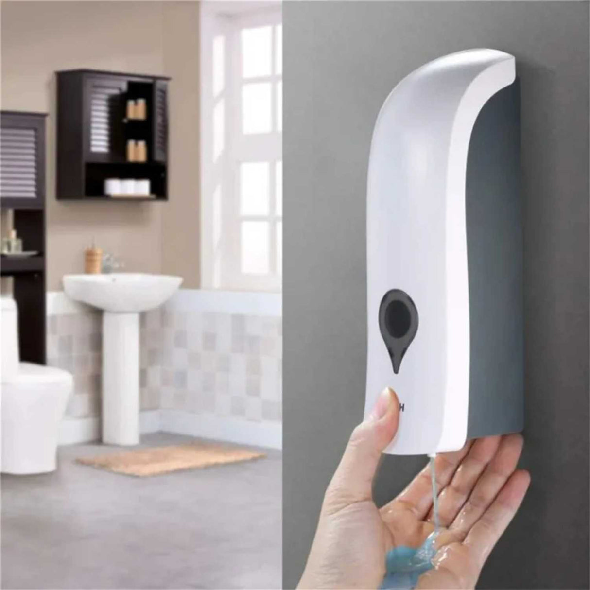 Dispensador de Jabón Líquido o Espuma 1000 ml – Montaje en Pared