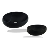 Lavamanos Canoa Negro Mate Premium 40 cm