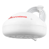 Ducha eléctrica Premium Zent blanca con manguera y miniducha
