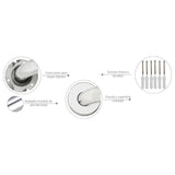 Barra de Seguridad en Acero Inoxidable Alta Calidad 30 - 40 - 50 - 60  cm - Superficie Lisa y Brillante, alta calidad