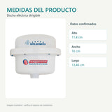 Ducha Eléctrica Dirigible Blanca 220 V sin Accesorios 16 cm - imagen 3