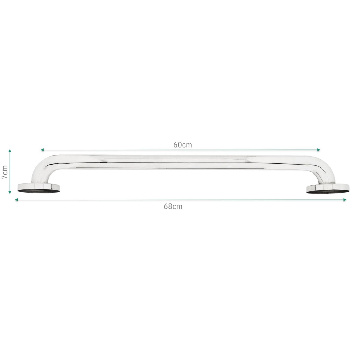 Barra de Seguridad en Acero Inoxidable Alta Calidad 30 - 40 - 50 - 60  cm - Superficie Lisa y Brillante, alta calidad