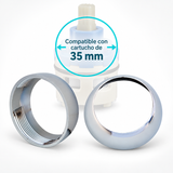 Medidas y compatibilidad de Cobertor de tuerca para cartucho de 35 mm