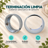 Cobertor Cromado para Tuerca de Cartucho 40 mm, características principales