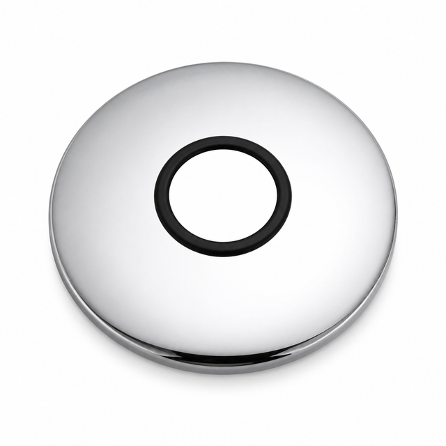 Escudo circular de acero inoxidable para ducha empotrada Modern