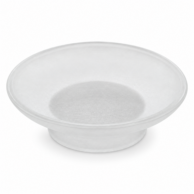 Plato de Vidrio Empavonado para Jabonera sobre fondo blanco