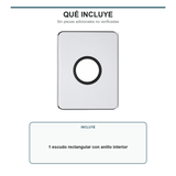 Contenido incluido con un escudo rectangular y su anillo interior