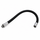 Cuello Flexible Negro para Monomando de Lavaplatos sobre fondo blanco