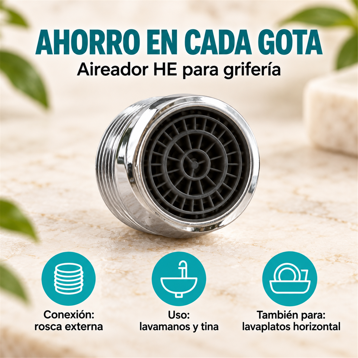 Aireador HE ahorrador: conexión y aplicaciones de uso