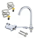 Set Lavamanos Acero Inoxidable 28x30cm + Kit Pedal + Desague