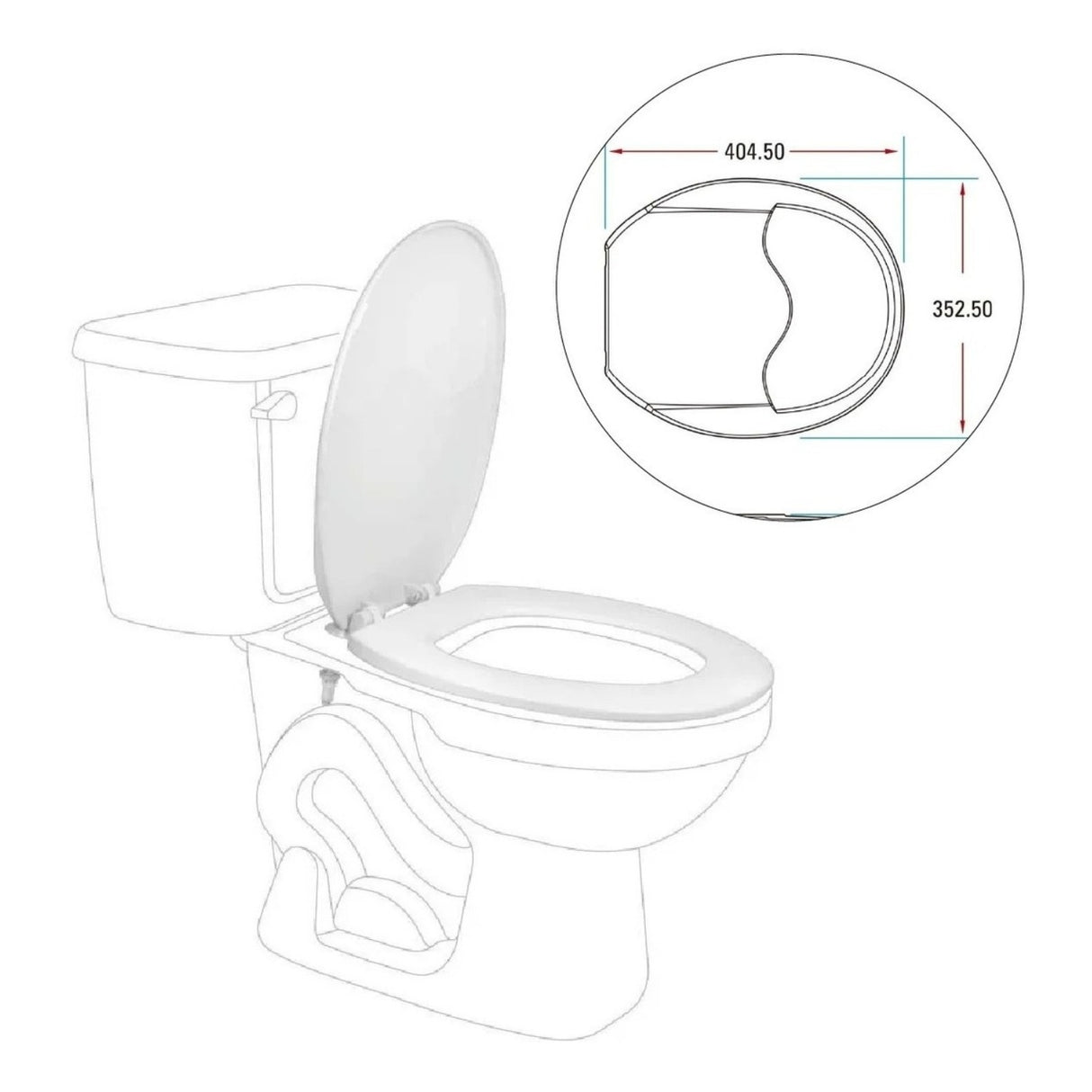 Asiento Redondo Para Sanitario Estandar,corona